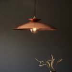 Haruto Pendant light, Single Lamp, Hammered Copper, 50cm