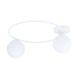 Proa 2 Lamp Ceiling Light, White, Opal Glass, 47cm