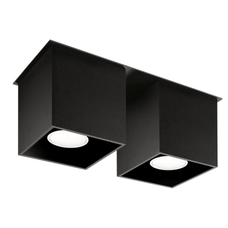 Quad Ceiling lamp 2 black