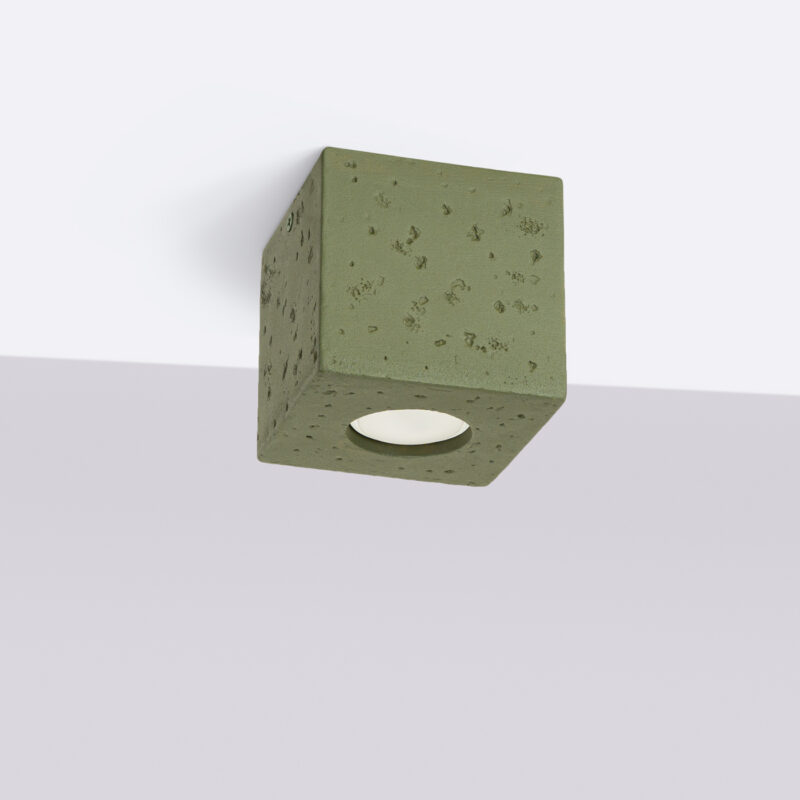 Quad Ceiling lamp concrete olive green Image 2
