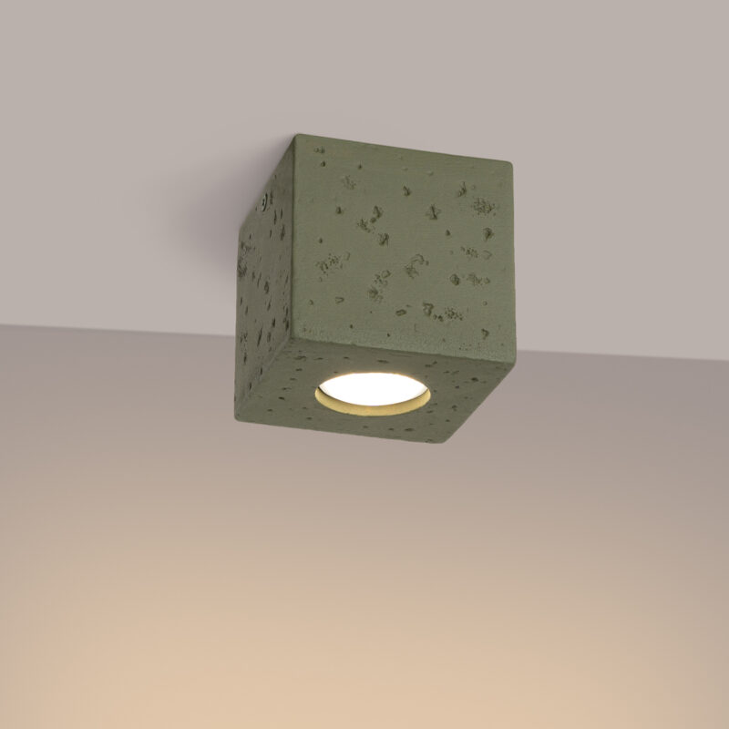 Quad Ceiling lamp concrete olive green Image 3