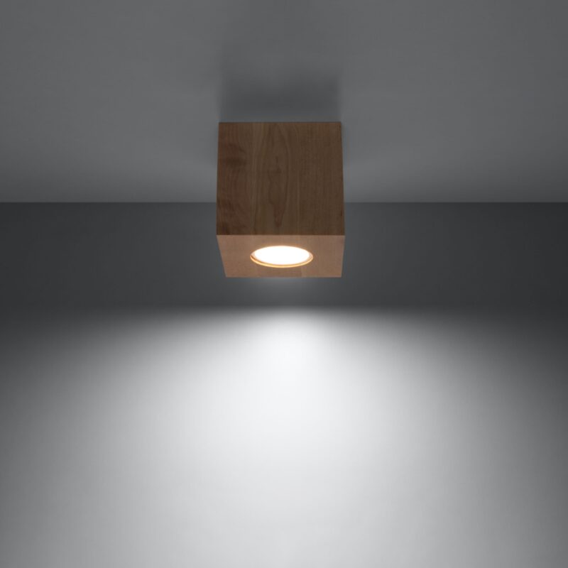 Quad Ceiling lamp natural wood Image 3