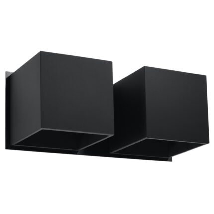 Quad Wall lamp 2 black