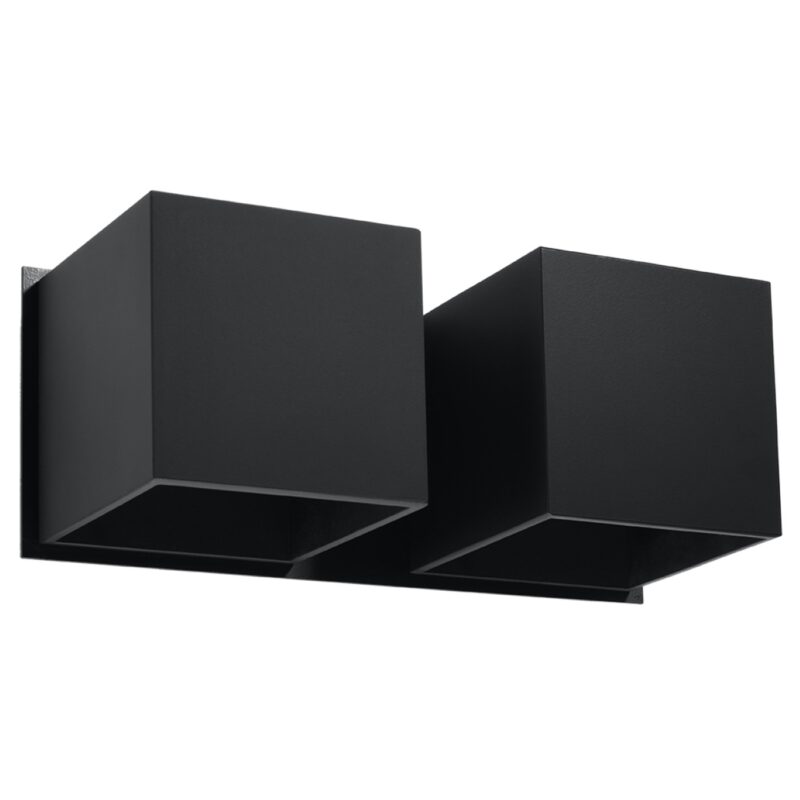 Quad Wall lamp 2 black