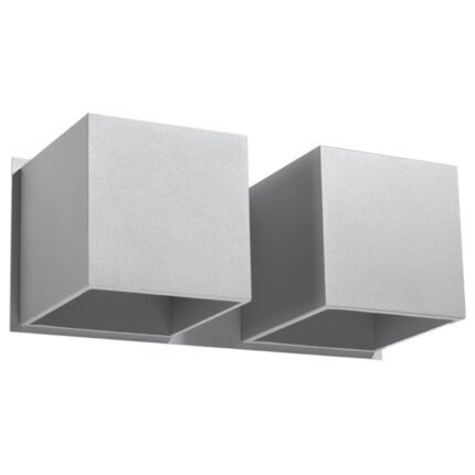 Quad Wall lamp 2 grey