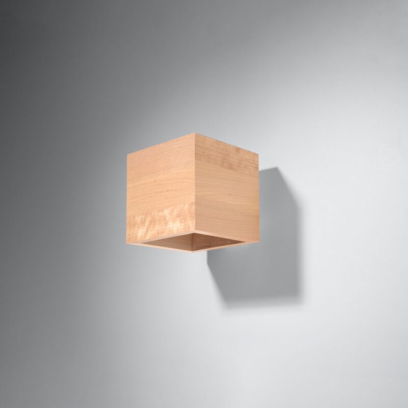 Quad Wall lamp natural wood Image 2
