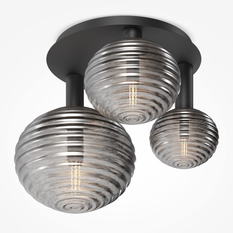 Reels Black Ceiling luminaire, Metal Image 3