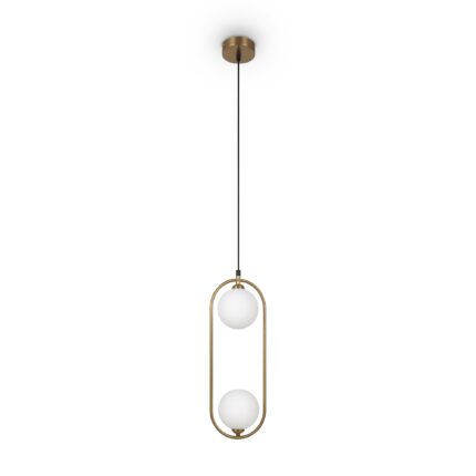 Ring Brass Pendant luminaire , Metal Image 3