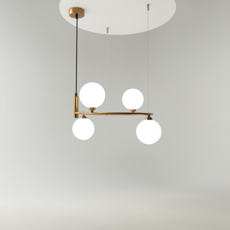 Ring Brass Pendant luminaire , Metal Image 9