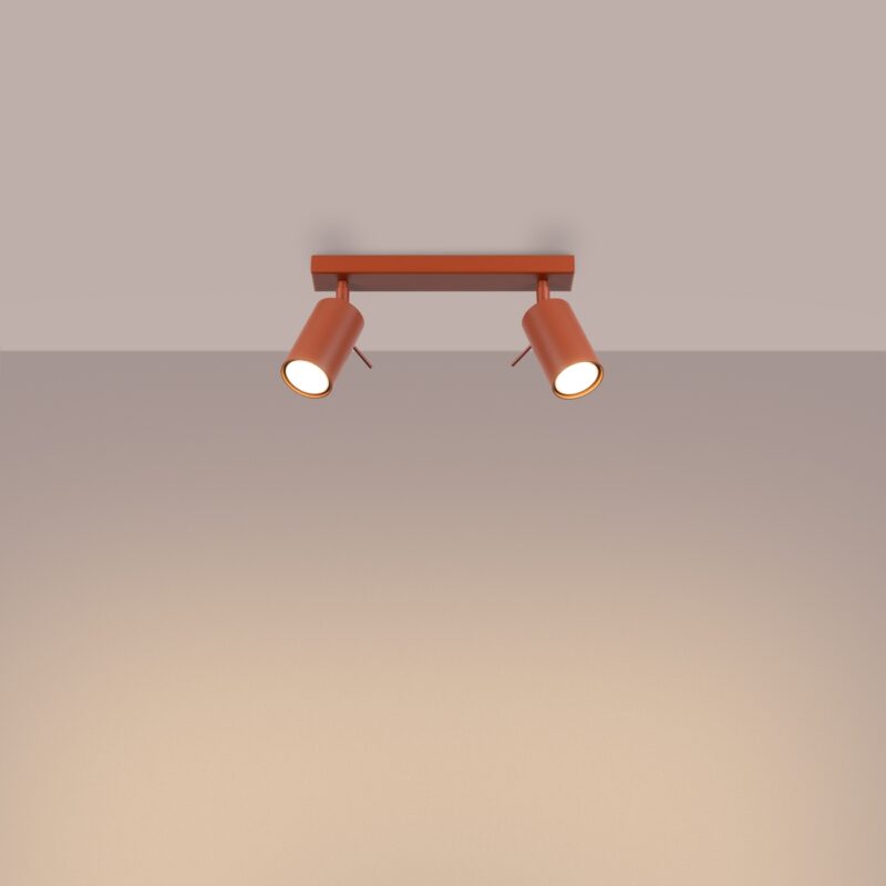 Ring Ceiling lamp 2 red ochra Image 3
