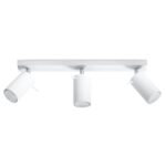 Oringo 3 Light Ceiling Spotlight, White, Metal Bar, Adjustable Heads, 45cm Length