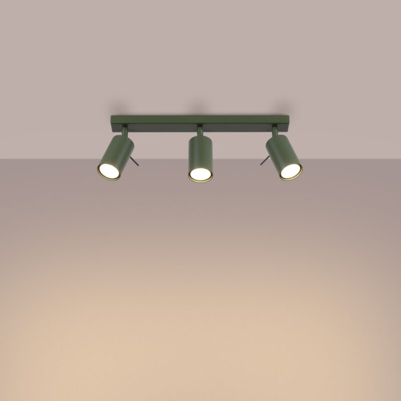 Ring Ceiling lamp 3L olive green Image 3