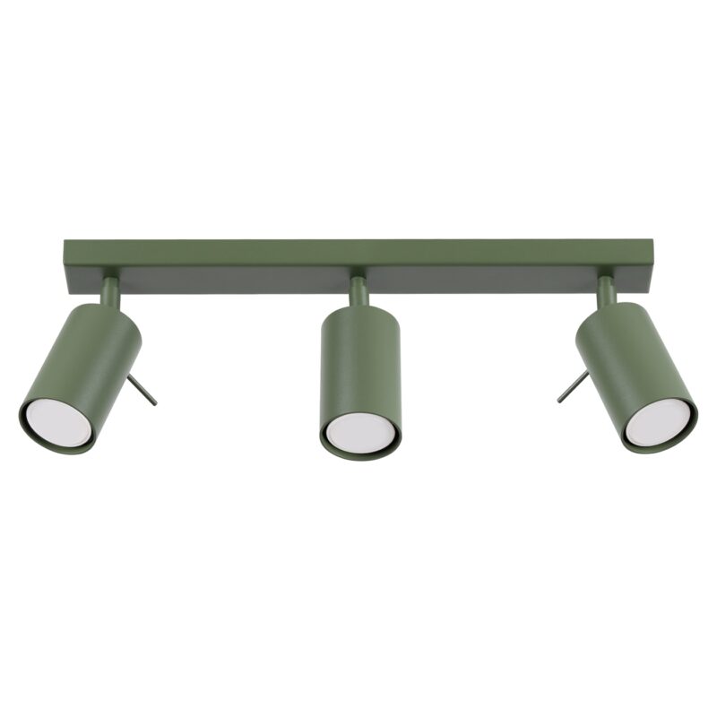 Ring Ceiling lamp 3L olive green