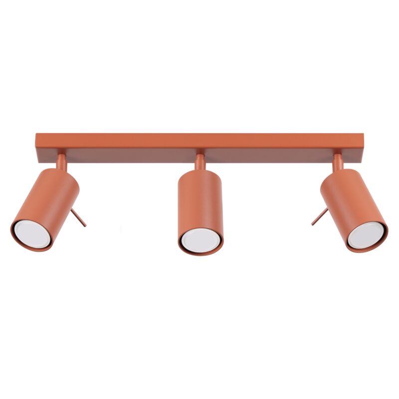 Ring Ceiling lamp 3L red ochra