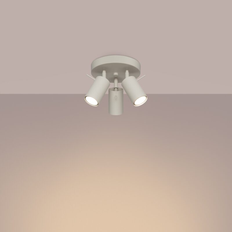 Ring Ceiling lamp 3P beige Image 3