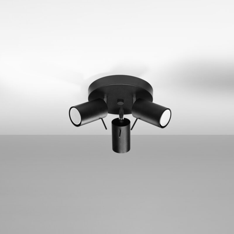 Ring Ceiling lamp 3P black Image 2