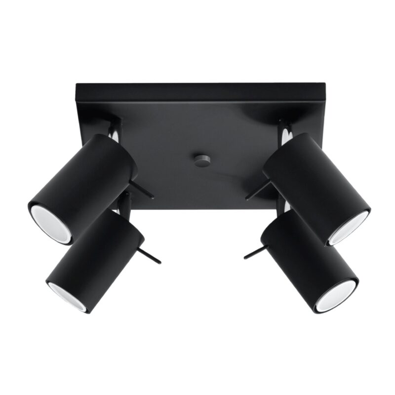 Ring Ceiling lamp 4 black