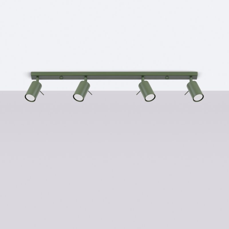 Ring Ceiling lamp 4L olive green Image 2