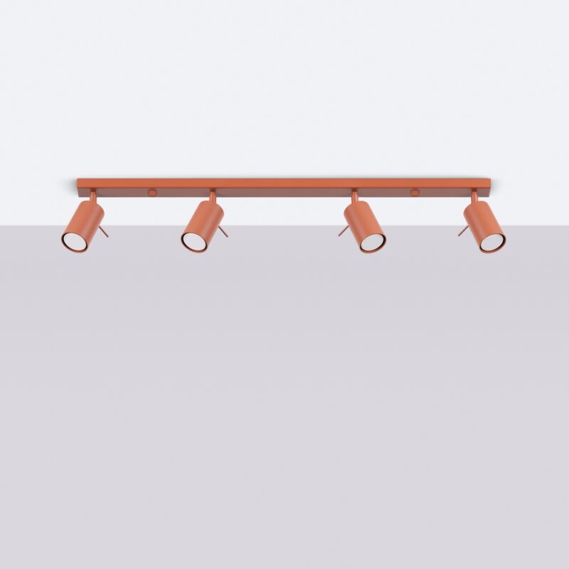 Ring Ceiling lamp 4L red ochra Image 2