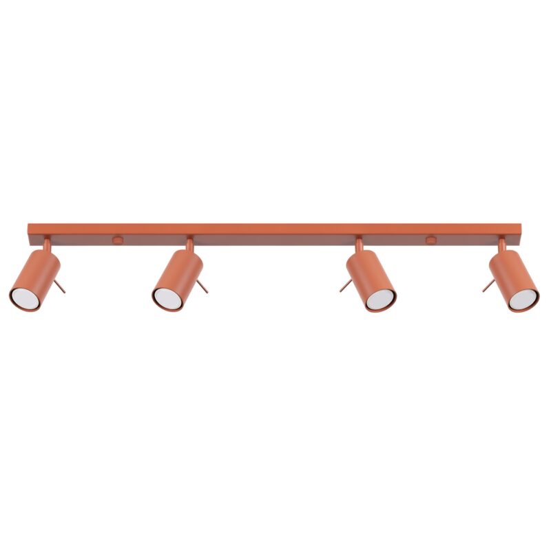 Ring Ceiling lamp 4L red ochra