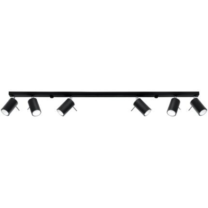 Ring Ceiling lamp 6L black