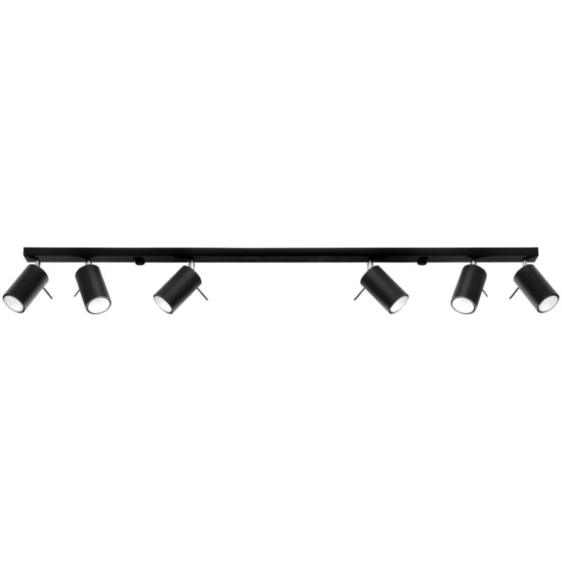 Ring Ceiling lamp 6L black