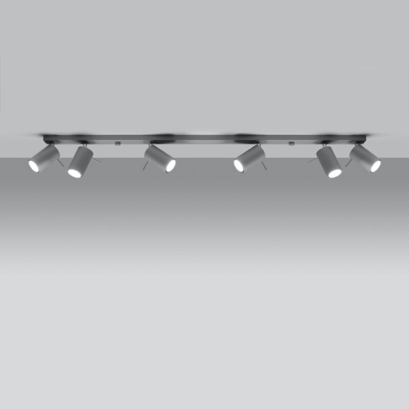 Ring Ceiling lamp 6L grey Image 3