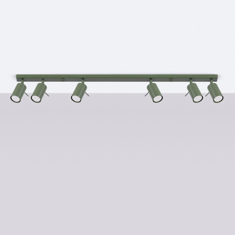 Ring Ceiling lamp 6L olive green Image 2
