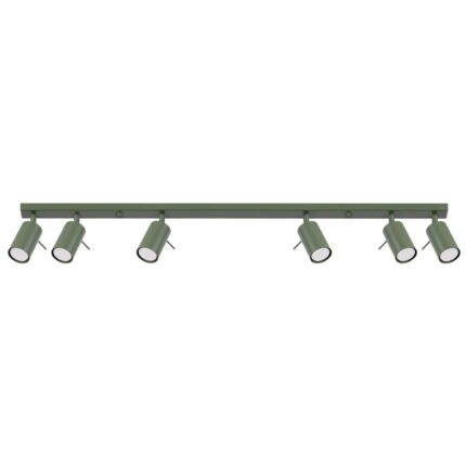 Ring Ceiling lamp 6L olive green