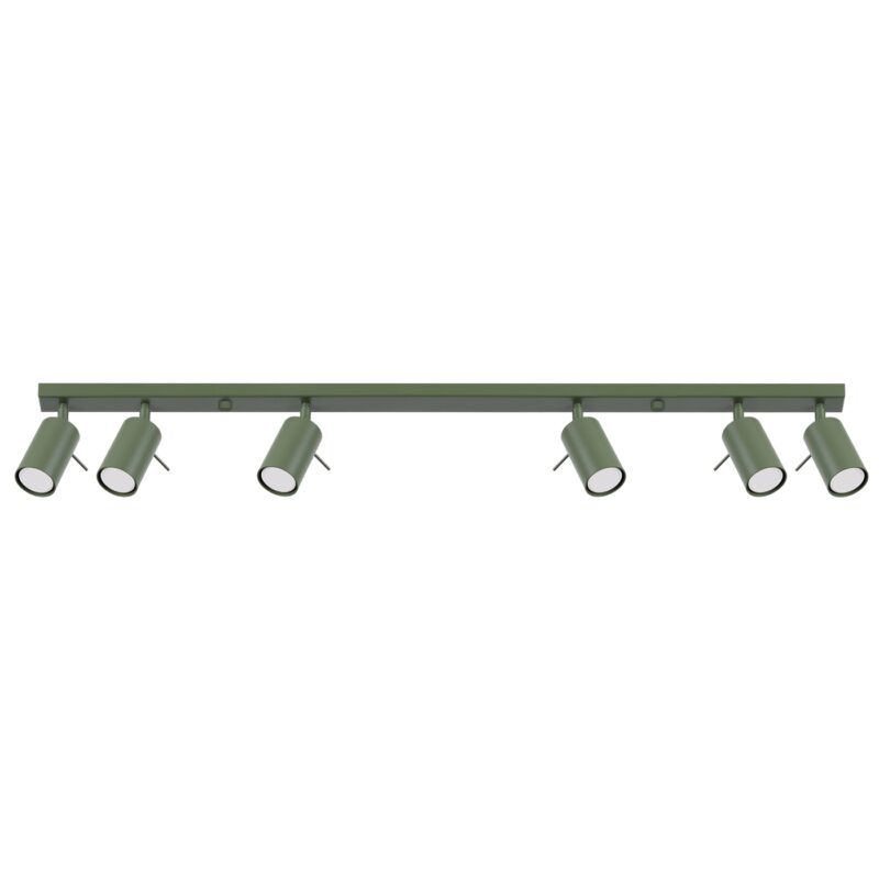 Ring Ceiling lamp 6L olive green