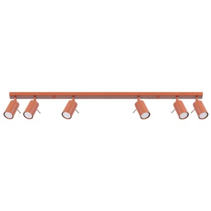 Ring Ceiling lamp 6L red ochra