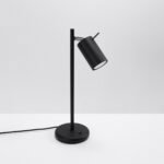 Oringo Black Desk Table Lamp, Metal, Adjustable Spotlight, GU10, 19.5cm Diameter