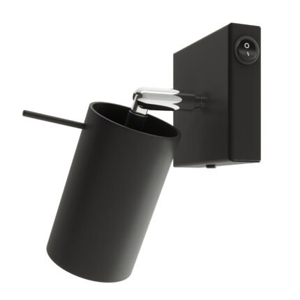 Ring Wall lamp black a switch