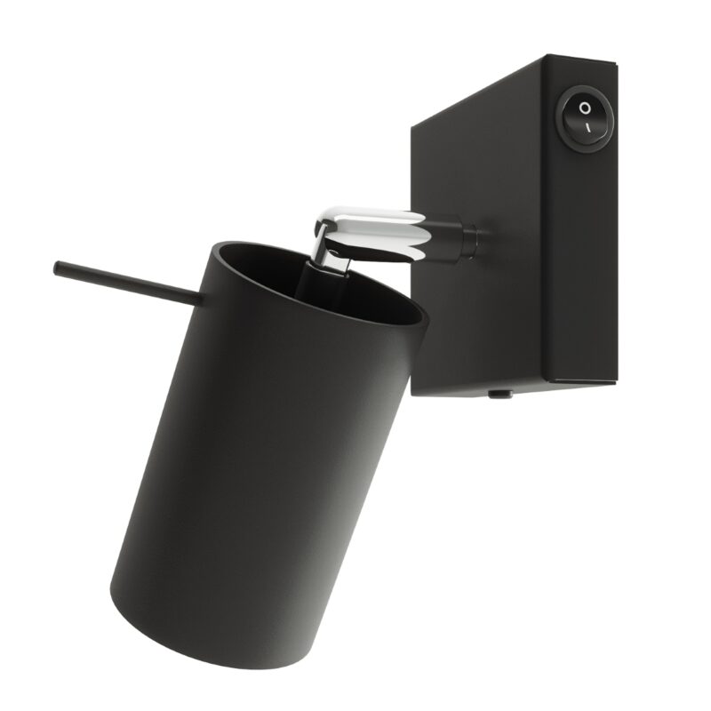 Ring Wall lamp black a switch