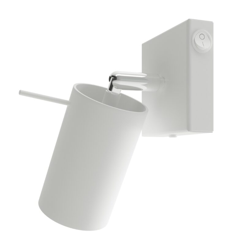 Ring Wall lamp white with a switch