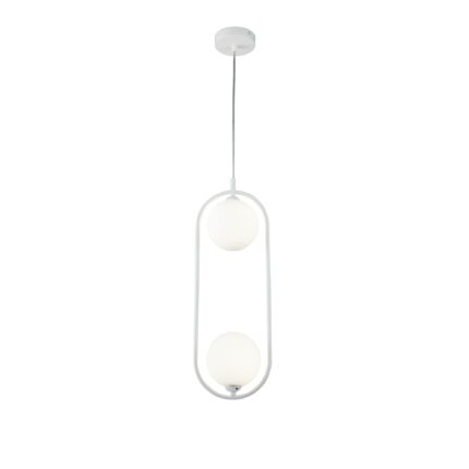 Ring White Pendant luminaire , Metal