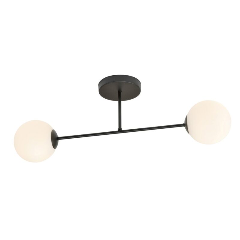 Rome 2 Bl Opal Ceiling Lamp Image 2