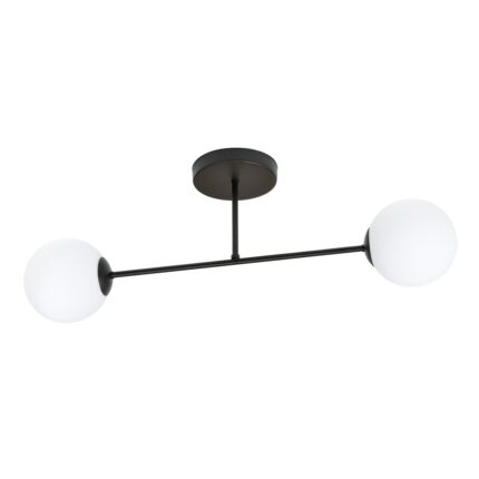 Rome 2 Bl Opal Ceiling Lamp