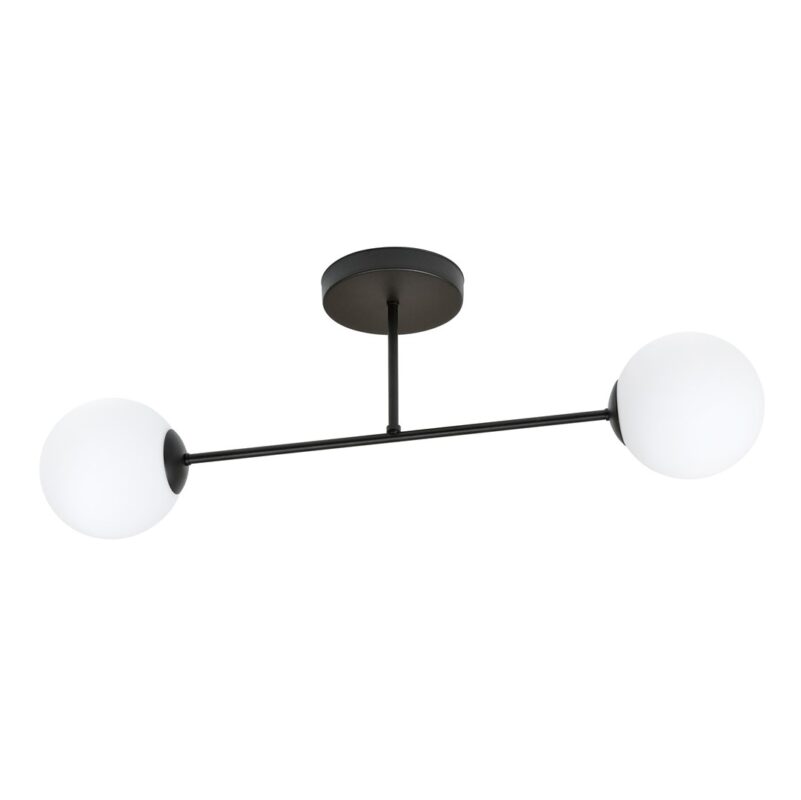 Rome 2 Bl Opal Ceiling Lamp