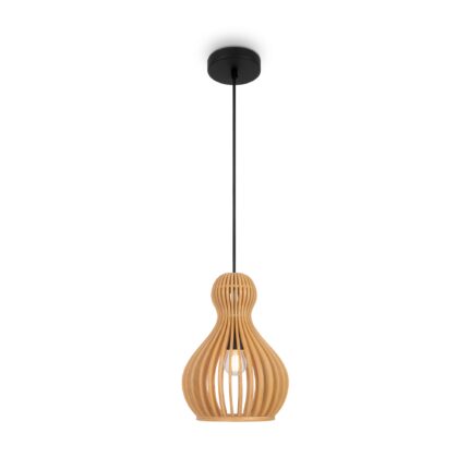 Roots Black Pendant luminaire , Metal