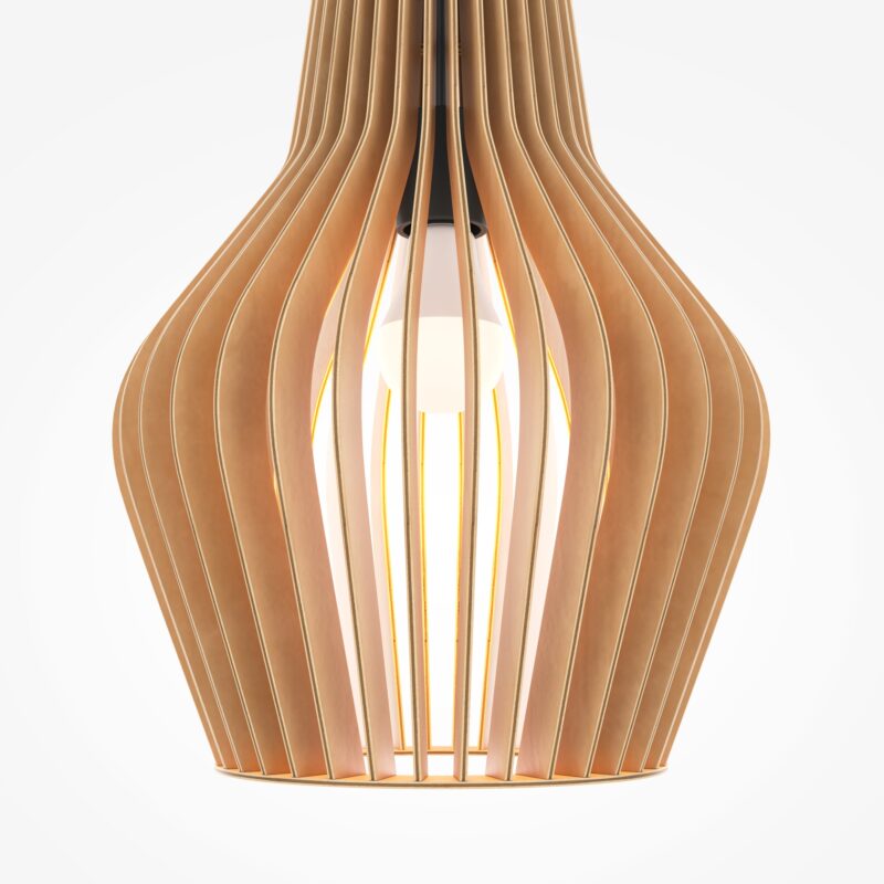 Roots Black Pendant luminaire , Metal Image 3