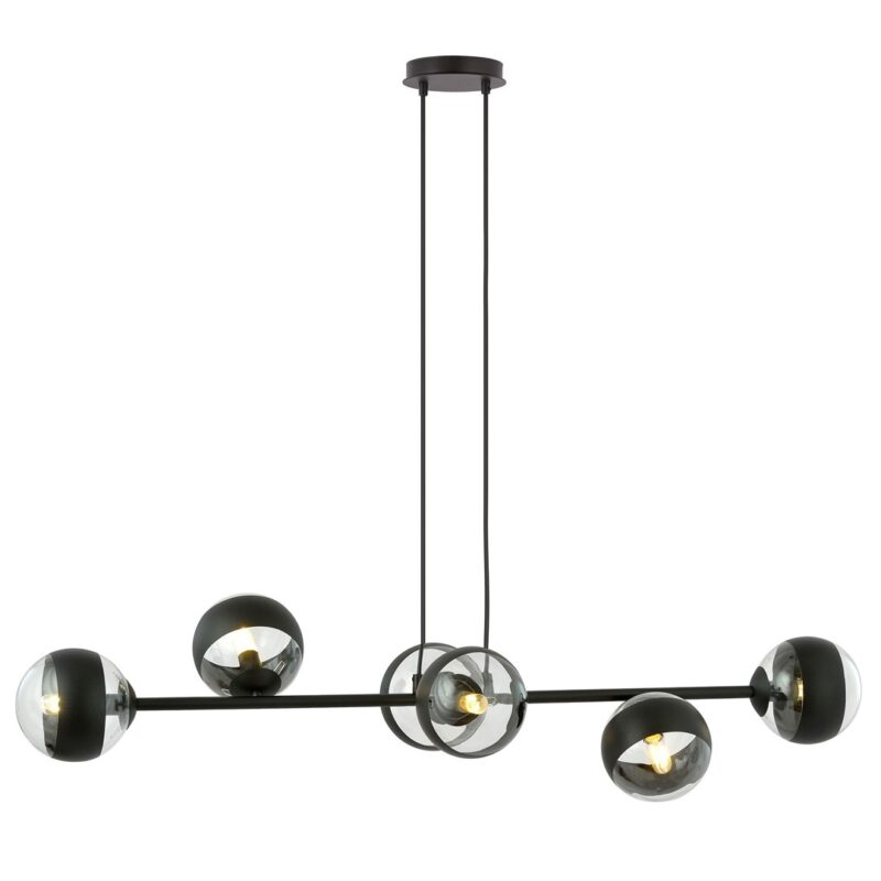 Rostin 6 Bl Stripe Pendant Lamp