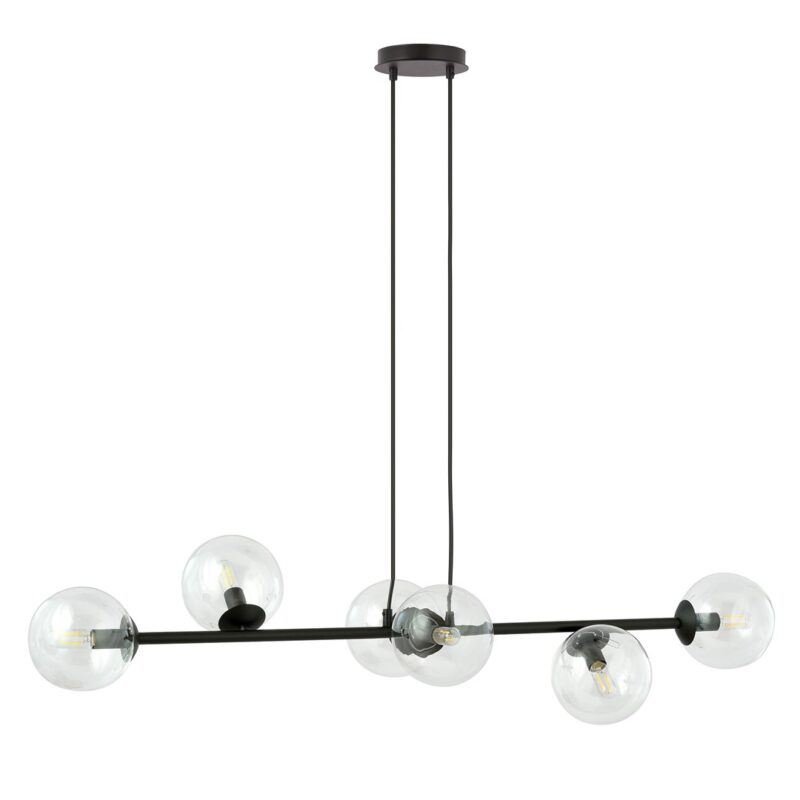 Rostin 6 Bl Transparent Pendant Lamp Image 2