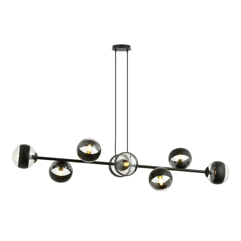 Rostin 8 Bl Stripe Pendant Lamp
