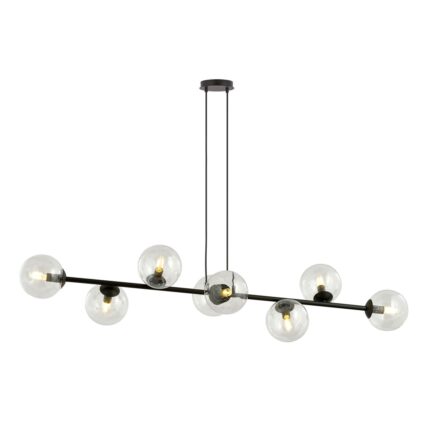 Rostin 8 Bl Transparent Pendant Lamp
