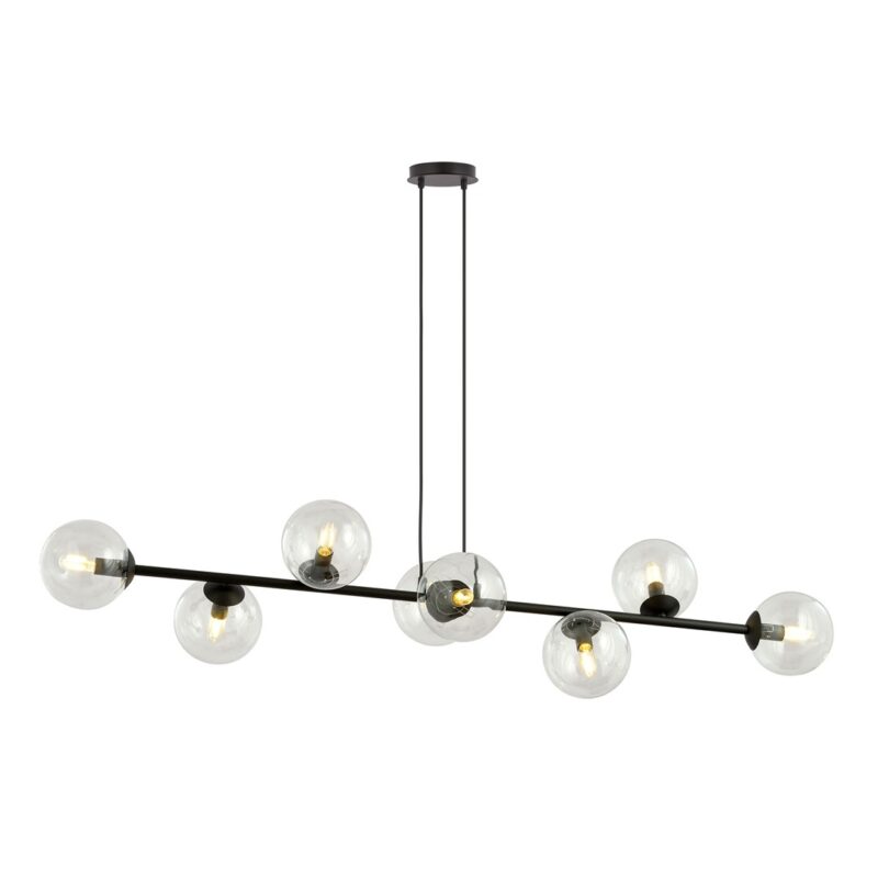 Rostin 8 Bl Transparent Pendant Lamp
