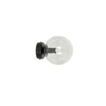 Rostin Ceiling/Wall Lamp, 1 Light, Clear Glass