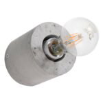 Valago Concrete Cylinder Wall Lamp, 1 Lamp, 10cm Diameter