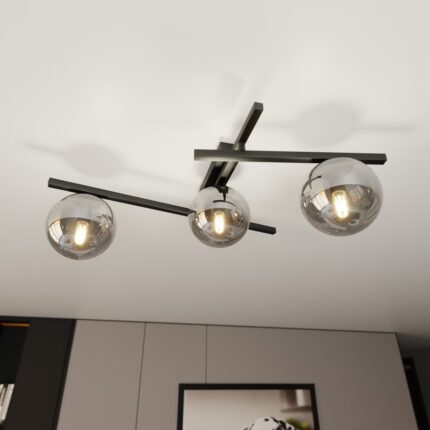 Samart 3 Black/GraFinton Ceiling Lamp Image 5