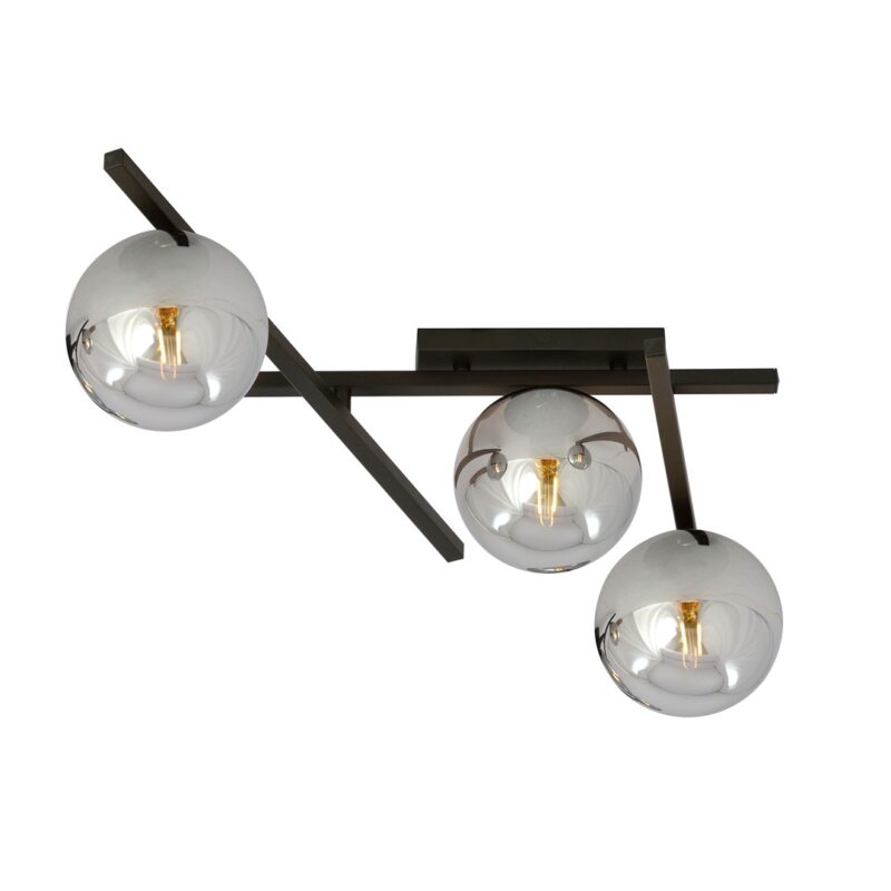 Samart 3 Black/GraFinton Ceiling Lamp
